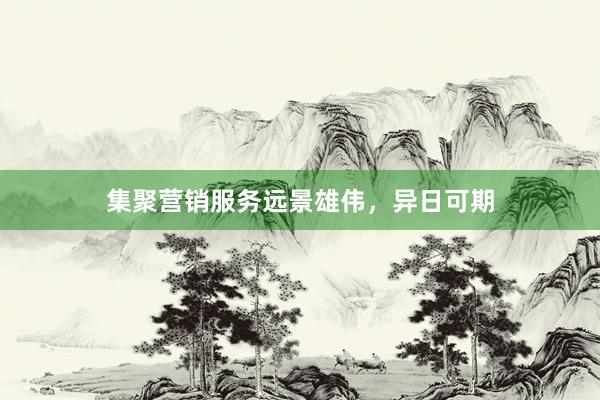 集聚营销服务远景雄伟，异日可期